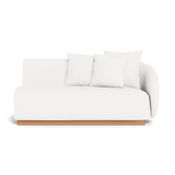 Como 2 Seat 1 Arm Right | Sealed Teak Natural, Monterey Chalk,