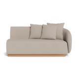 Como 2 Seat 1 Arm Right | Sealed Teak Natural, Pebble Sand,