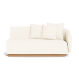 Como 2 Seat 1 Arm Right | Sealed Teak Natural, Riviera Ivory,