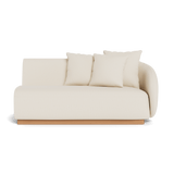 Como 2 Seat 1 Arm Right | Sealed Teak Natural, Siesta Ivory,