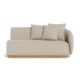 Como 2 Seat 1 Arm Right | Sealed Teak Natural, Siesta Taupe,