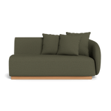 Como 2 Seat 1 Arm Right | Sealed Teak Natural, Stirling Moss,