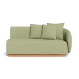 Como 2 Seat 1 Arm Right | Sealed Teak Natural, Stirling Sage,