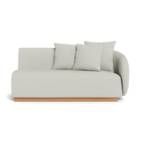 Como 2 Seat 1 Arm Right | Sealed Teak Natural, Stirling Smoke,