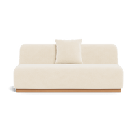 Como 2 Seat Armless Sofa