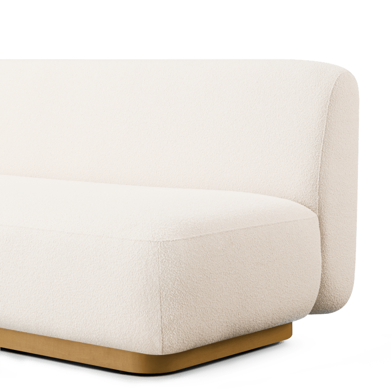 Como 2 Seat Armless Sofa