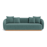 Como 3 Seat Sofa | Sealed Teak Natural, Altona Dew,