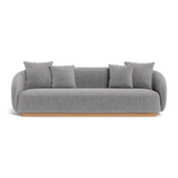 Como 3 Seat Sofa | Sealed Teak Natural, Altona Dove,