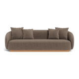 Como 3 Seat Sofa | Sealed Teak Natural, Altona Mink,