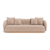 Como 3 Seat Sofa | Sealed Teak Natural, Altona Sand,