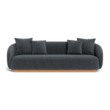 Como 3 Seat Sofa | Sealed Teak Natural, Altona Slate,