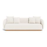 Como 3 Seat Sofa | Sealed Teak Natural, Altona Snow,