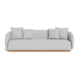 Como 3 Seat Sofa | Sealed Teak Natural, Copacabana Sand,