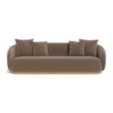 Como 3 Seat Sofa | Sealed Teak Natural, Marley Mink,