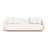 Como 3 Seat Sofa | Sealed Teak Natural, Monterey Chalk,