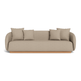 Como 3 Seat Sofa | Sealed Teak Natural, Monterey Sand,