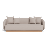 Como 3 Seat Sofa | Sealed Teak Natural, Panama Marble,