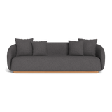 Como 3 Seat Sofa | Sealed Teak Natural, Riviera Slate,