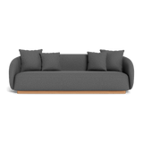 Como 3 Seat Sofa | Sealed Teak Natural, Siesta Slate,