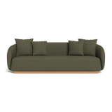 Como 3 Seat Sofa | Sealed Teak Natural, Stirling Moss,