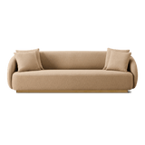Como 3 Seat Sofa | Sealed Teak Natural, Pebble Camel,