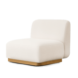 Como Armless Single | Sealed Teak Natural, Altona Dew,