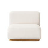 Como Armless Single | Sealed Teak Natural, Altona Dew,