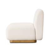 Como Armless Single | Sealed Teak Natural, Altona Dew,