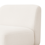 Como Armless Single | Sealed Teak Natural, Riviera Ivory,