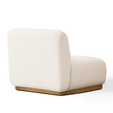 Como Armless Single | Sealed Teak Natural, Riviera Ivory,