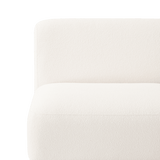 Como Armless Single | Sealed Teak Natural, Riviera Ivory,