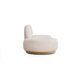 Como Bumper Left | Sealed Teak Natural, Riviera Ivory,