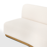 Como Bumper Right | Sealed Teak Natural, Riviera Ivory,