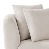 Como Corner | Sealed Teak Natural, Pebble Camel,