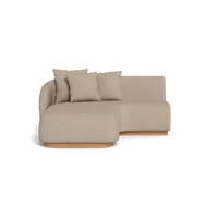 Como Curved Chaise Left