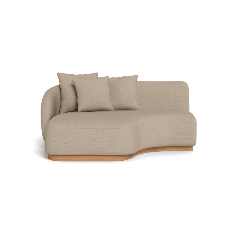 Como Curved Chaise Left