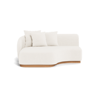 Como Curved Chaise Left