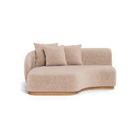 Como Curved Chaise Left