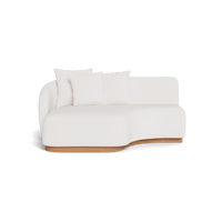 Como Curved Chaise Left