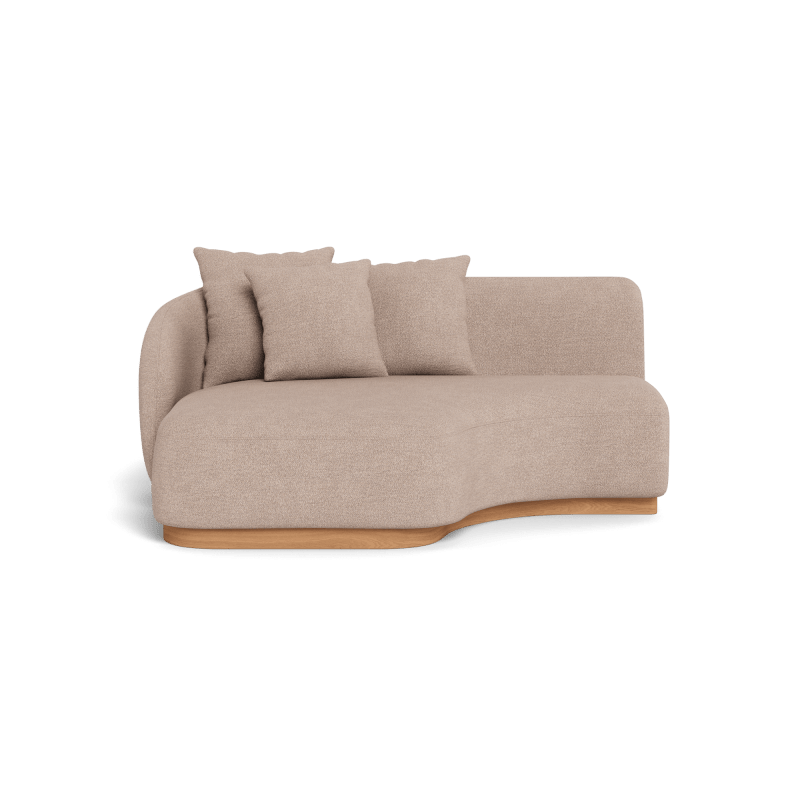 Como Curved Chaise Left