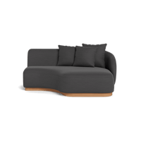 Como Curved Chaise Right