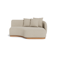 Como Curved Chaise Right