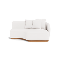 Como Curved Chaise Right