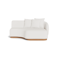 Como Curved Chaise Right