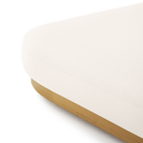 Como Double Sun Lounge | Sealed Teak Natural, Riviera Ivory,