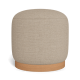 Como Footstool | Sealed Teak Natural, Monterey Sand,