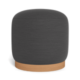 Como Footstool | Sealed Teak Natural, Panama Grafito,