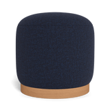 Como Footstool | Sealed Teak Natural, Siesta Indigo,