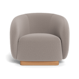 Como Lounge Chair | Sealed Teak Natural, Marley Chinchilla,