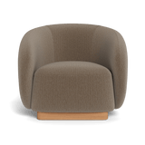 Como Lounge Chair | Sealed Teak Natural, Marley Mink,